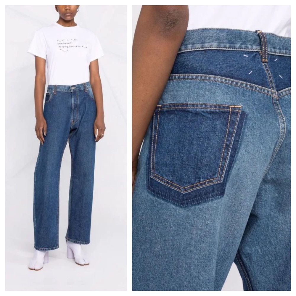 Maison Margiela two-tone oversize jeans NEW w tags